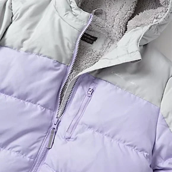 Eddie Bauer Girls' Lavender Classic Down Jacket New with Tags Size Medium 10-12 - Picture 2 of 6